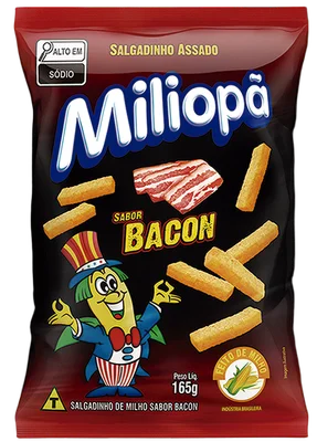 Salgadinho Miliopa Palito Baconfd 1/15un/165g