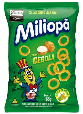 Salgadinho Miliopa Cebola 1/15un/165g