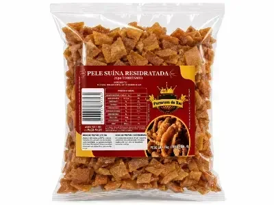 Pele Suína Desidratada Tipo Torresmo 1/1Kg