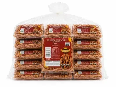 Pele Suína Desidratada Tipo Fita 1/12un/150g