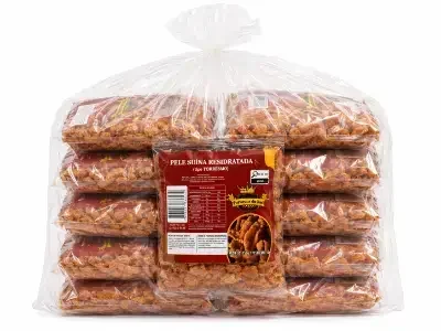 Pele Suína Desidratada Tipo Torresmo 1/12UN/ 150g